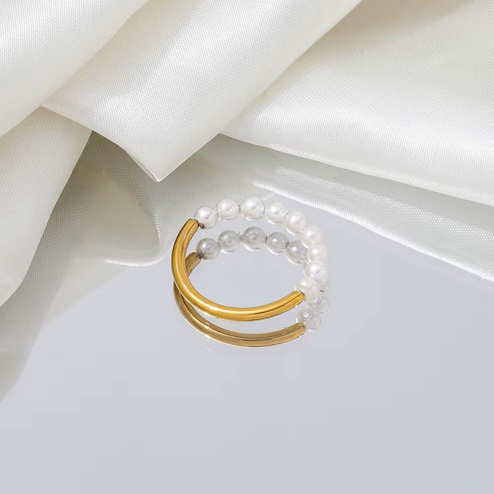 Ariel Pearl Ring-Dazzledvenus