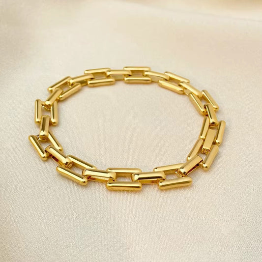 Timepiece Link Chain Bracelet-Dazzledvenus