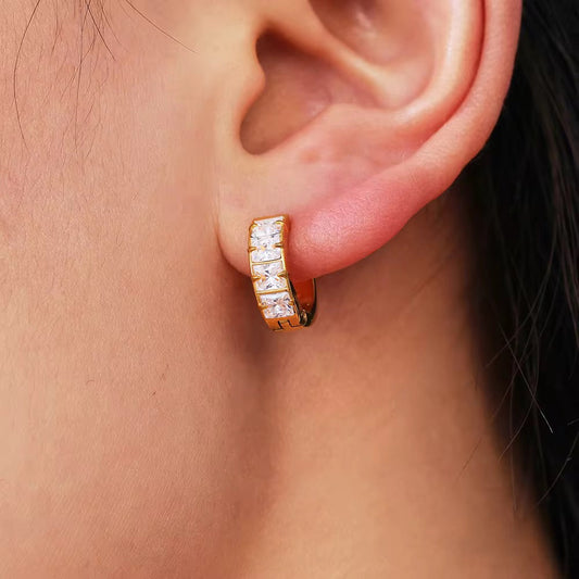 Muse Huggie Hoop Earring