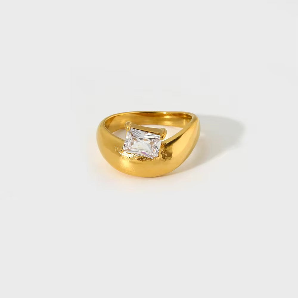 Dome Gemstone Ring