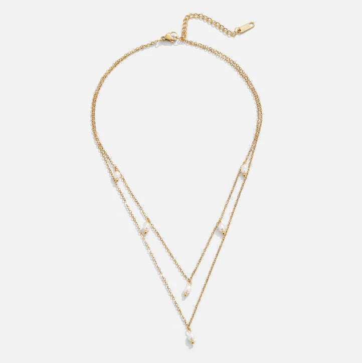 Sophia Pearl Duo Necklace
