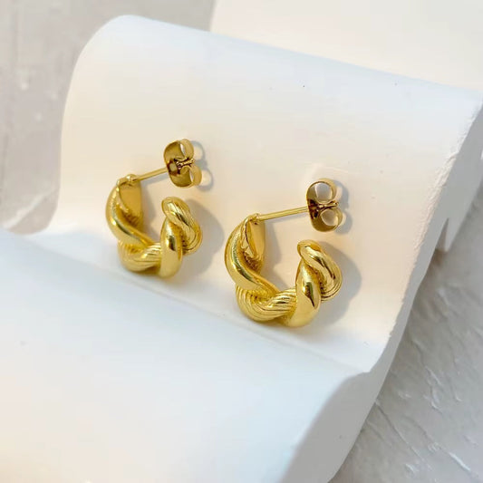 Mini Twisted Hoop Earring