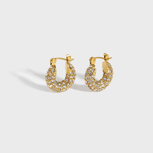 Radiance Pavè Huggie Hoop Earring