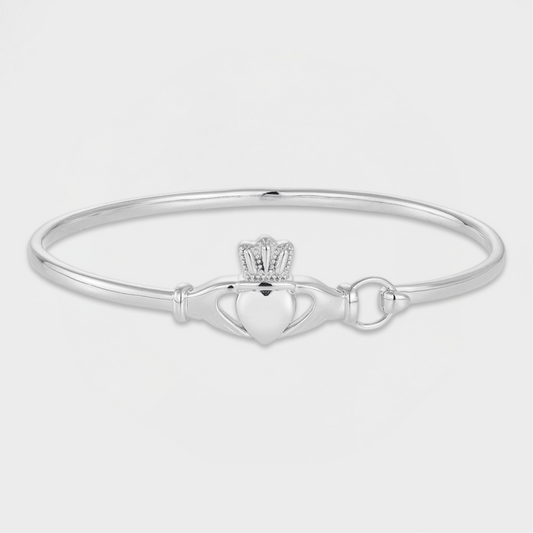 Irish Claddagh Bangle-Dazzledvenus