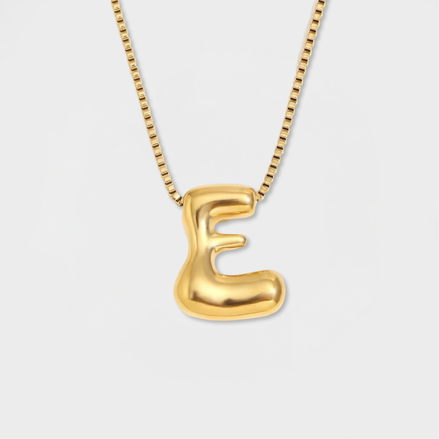 Molten Bubble Initial Necklace