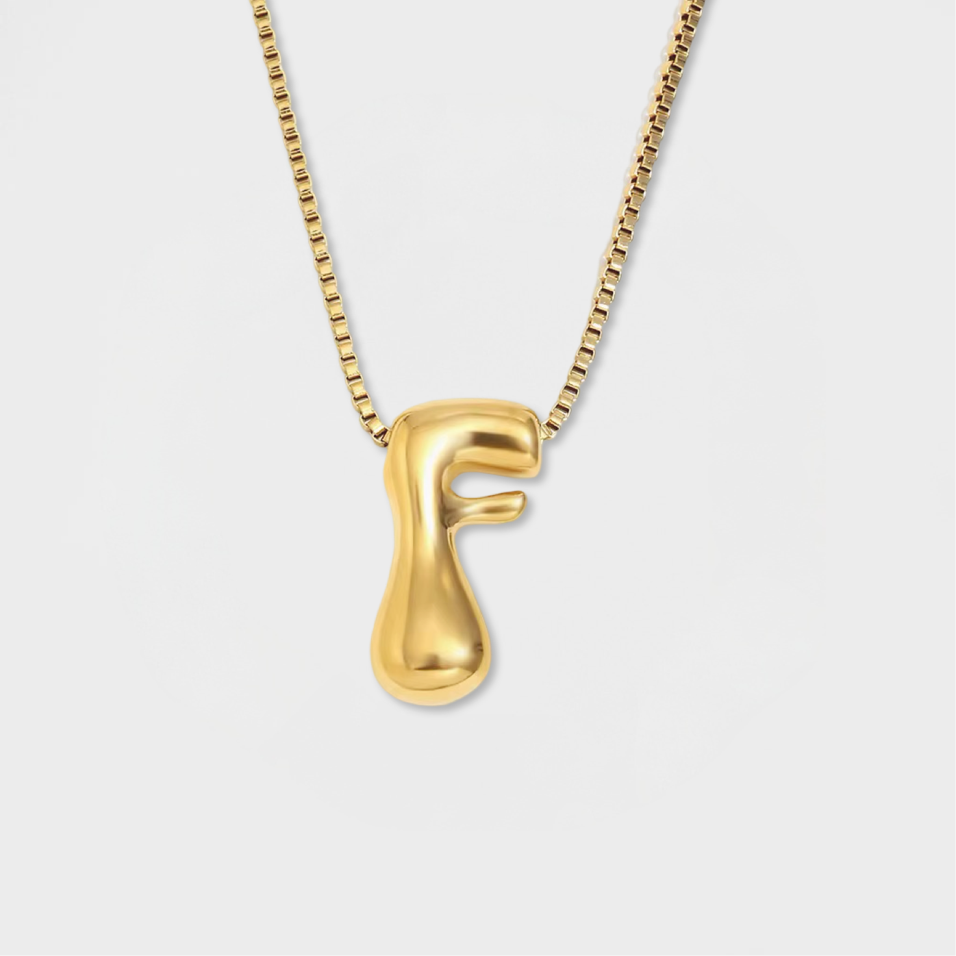 Molten Bubble Initial Necklace