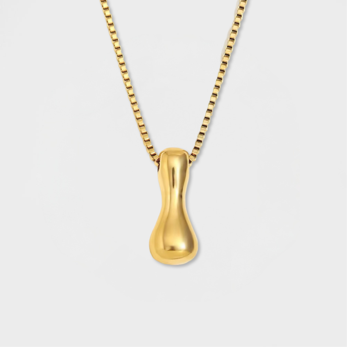 Molten Bubble Initial Necklace