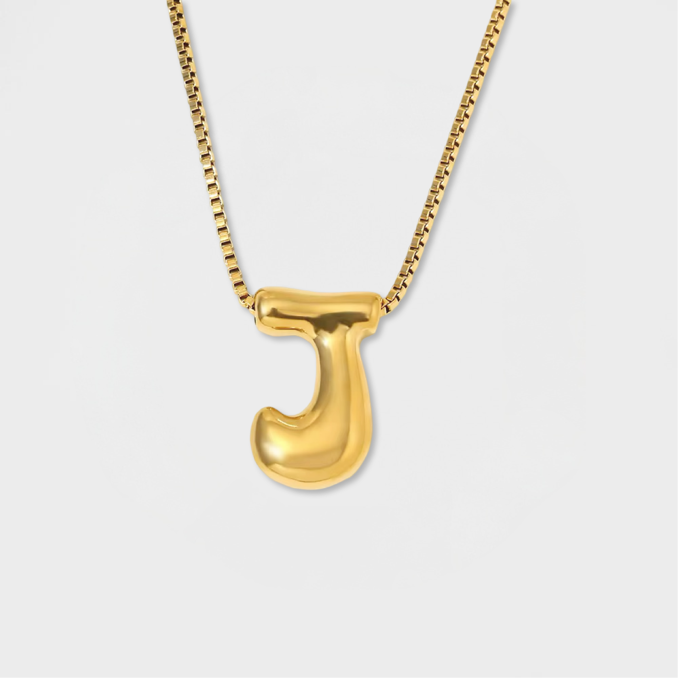 Molten Bubble Initial Necklace