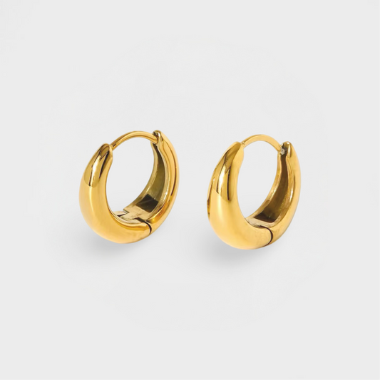 Classic Teardrop Huggie Hoop Earring