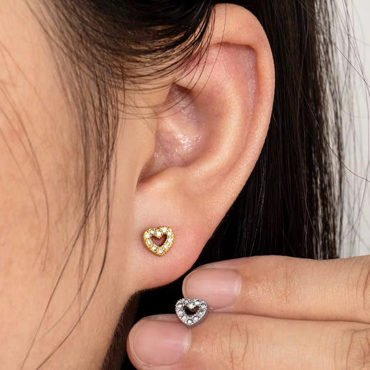 Heart Stud Earring