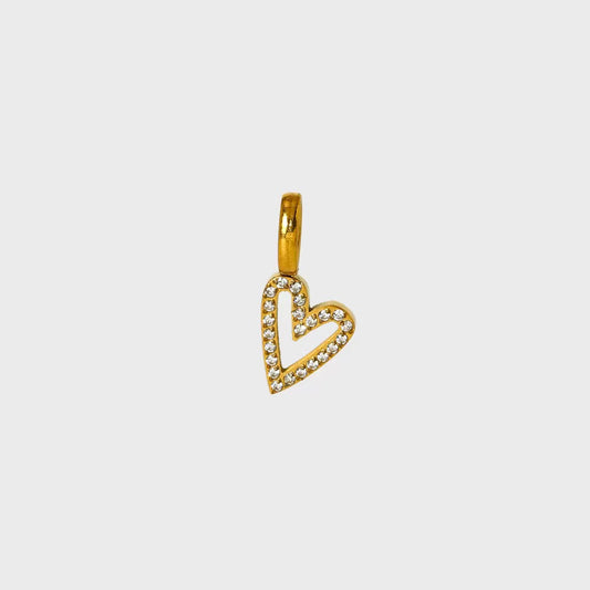 CZ Heart Charm