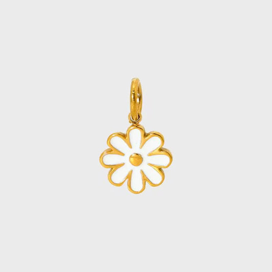 White Flower Charm