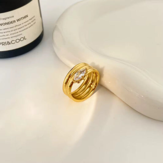 Gemstone Flow Ring