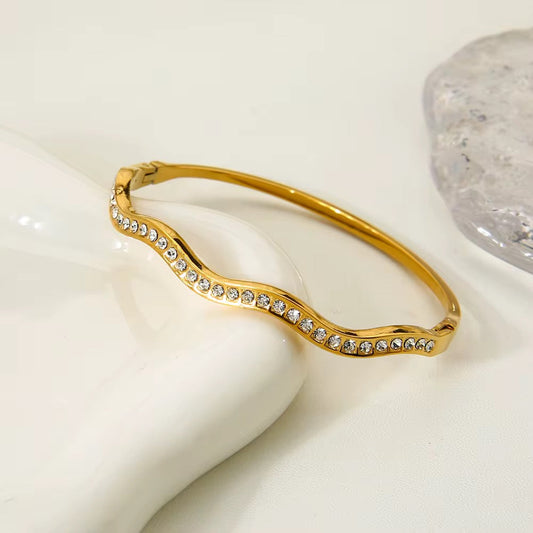 Wave Tennis Bangle