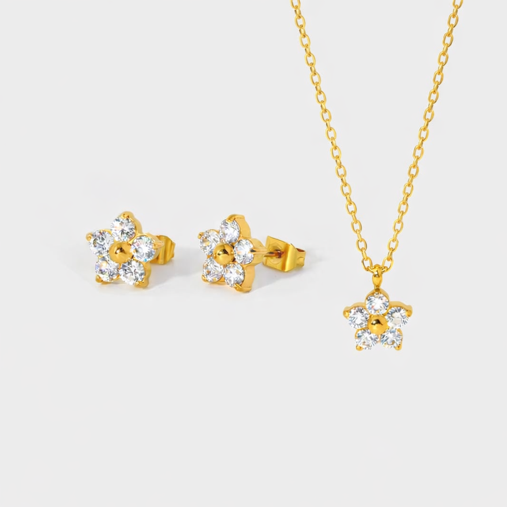 Angelic Necklace & Earring Set-Shop our collection of classic and elegant pearl pendant necklaces online. Elevate your style with timeless sophistication. Purchase yours now!🎯-Dazzledvenus