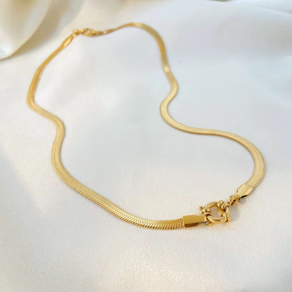DYO Herringbone Snake Necklace