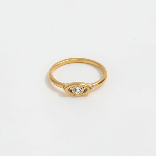 Stud Evil Eye Ring
