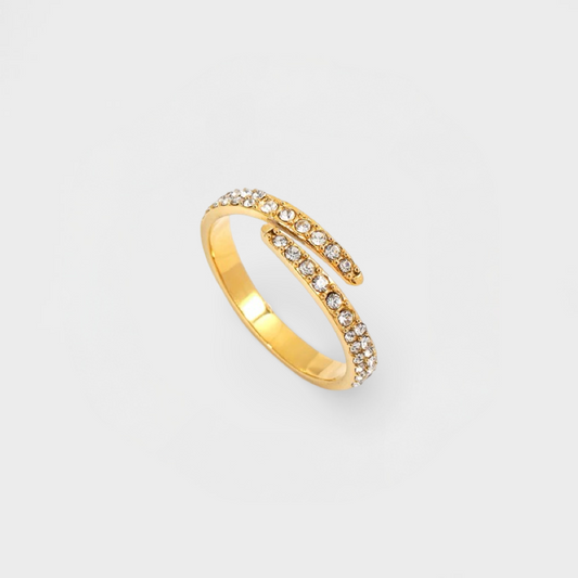 Cleo Diamanté Adjustable Ring-Dazzledvenus