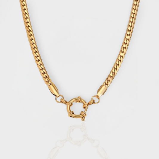 DYO Flat Cascade Necklace-Purchase stylish Twisted Herring Bone Necklace. Explore our online collection for trendy accessories reflecting the charm of the Emerald Isle. Order yours now!-Dazzledvenus