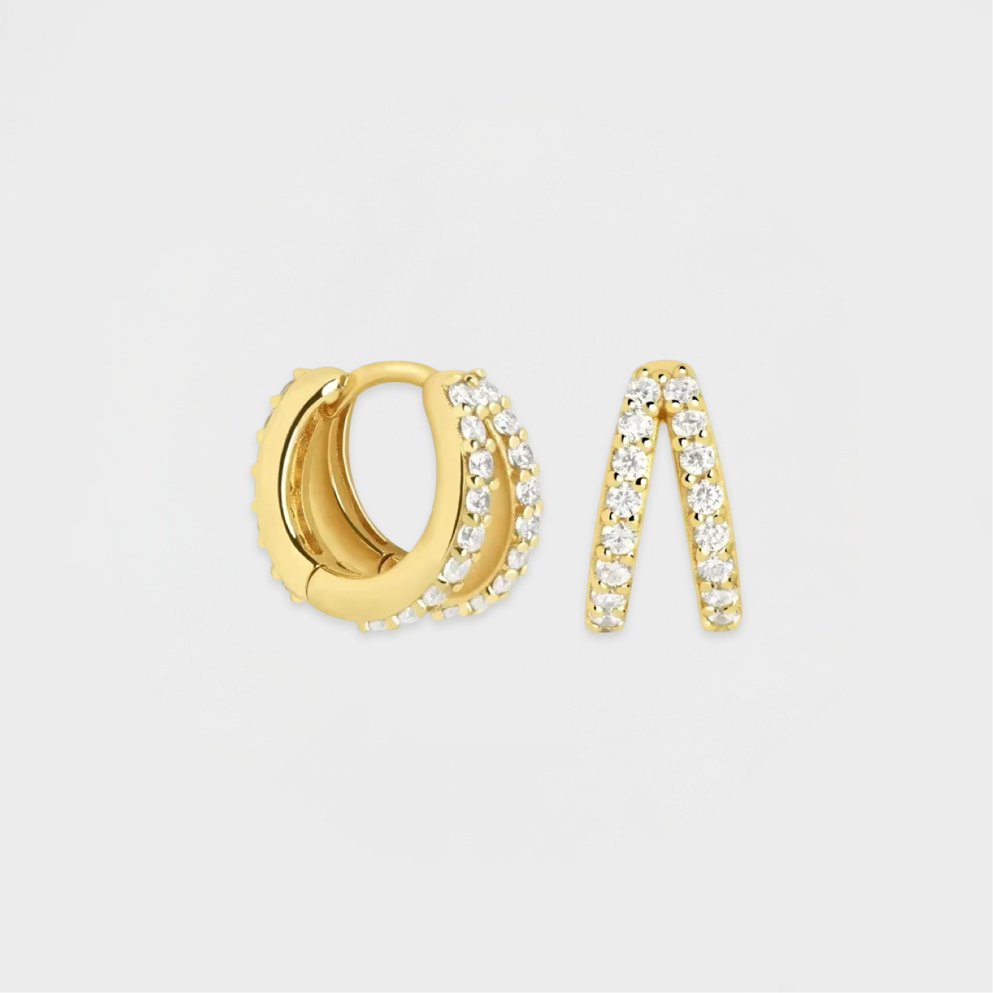 Illusion Huggie Hoop Earring