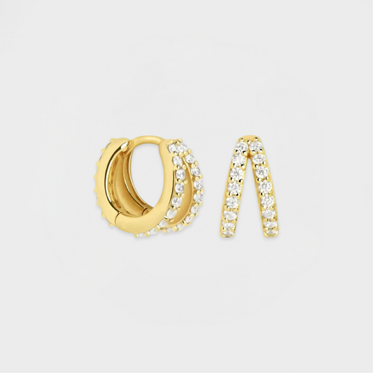 Illusion Huggie Hoop Earring