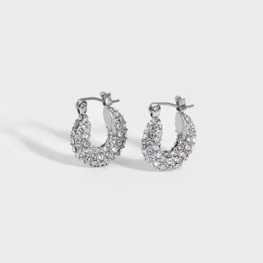 CZ Hoop Earring