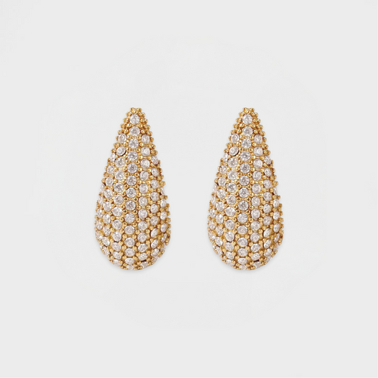 Mini Savi Pavè Teardrop Earring