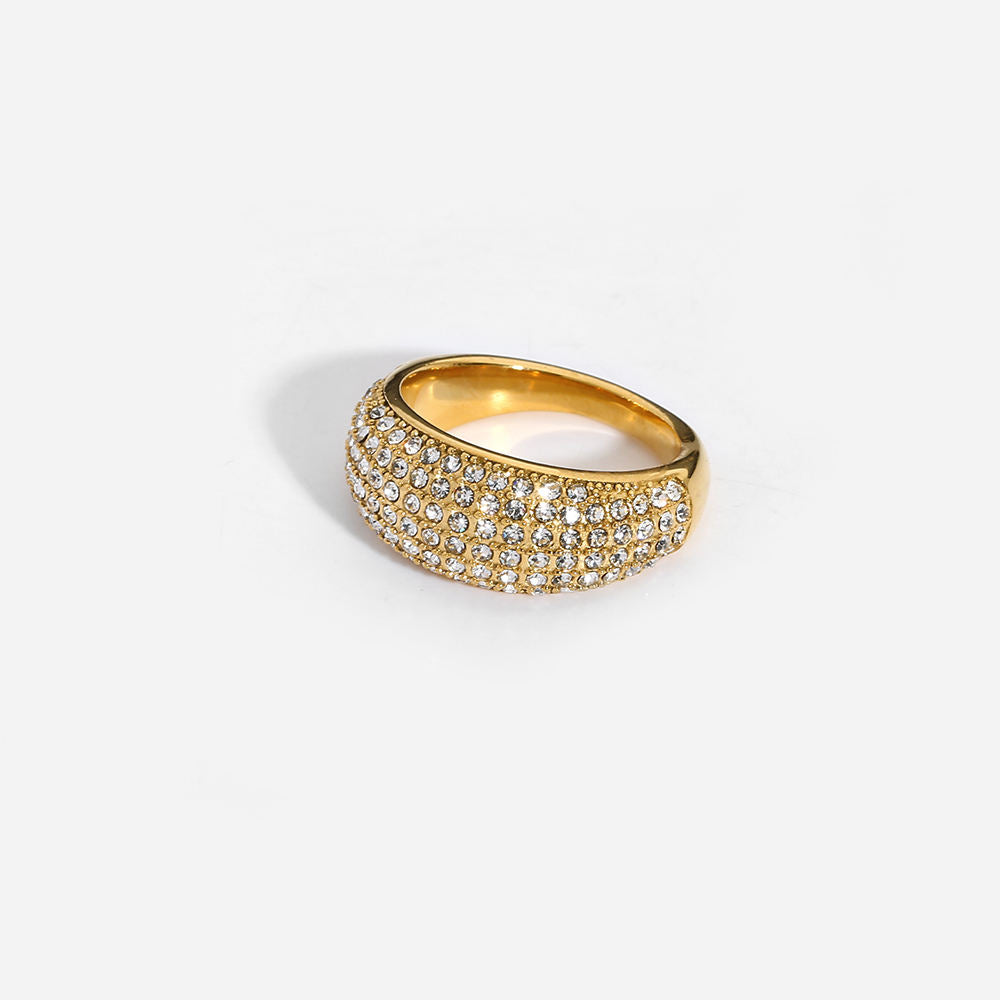 Pavé Dome Ring-Dazzledvenus