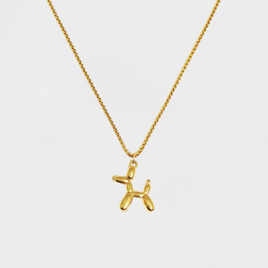 Puffy Balloon Dog Necklace