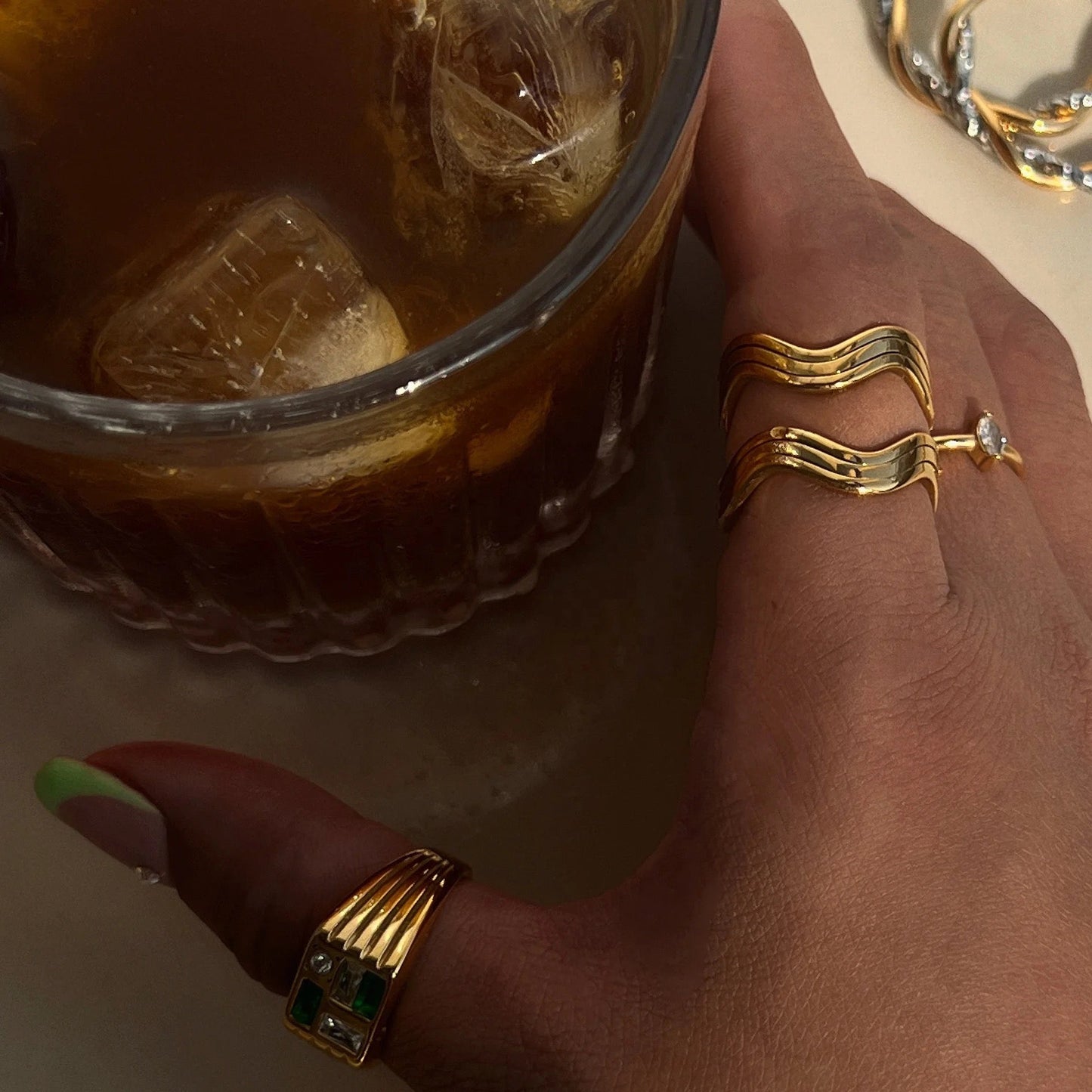 Wavy Ripple Ring