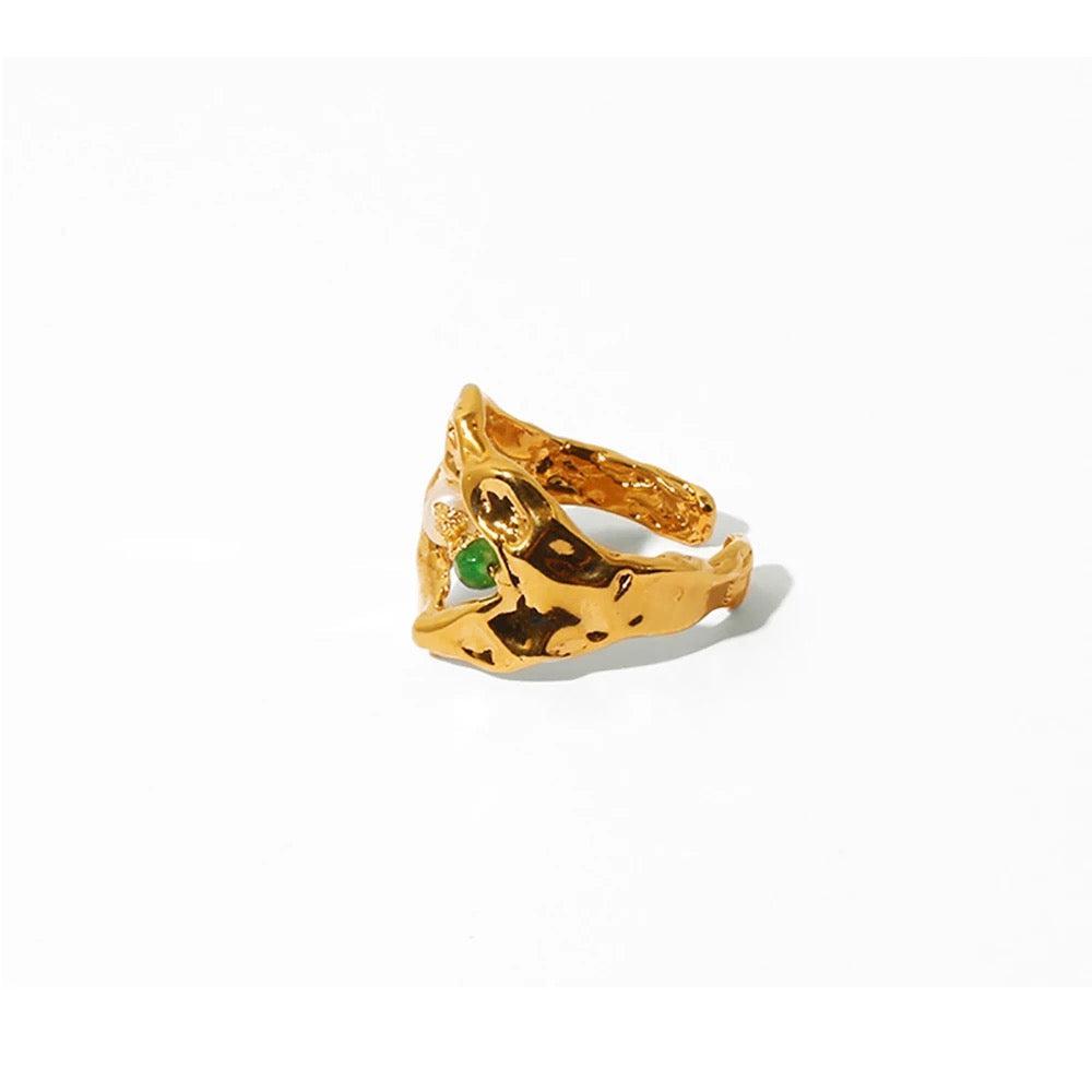Vintage Molten Lava Adjustable Ring