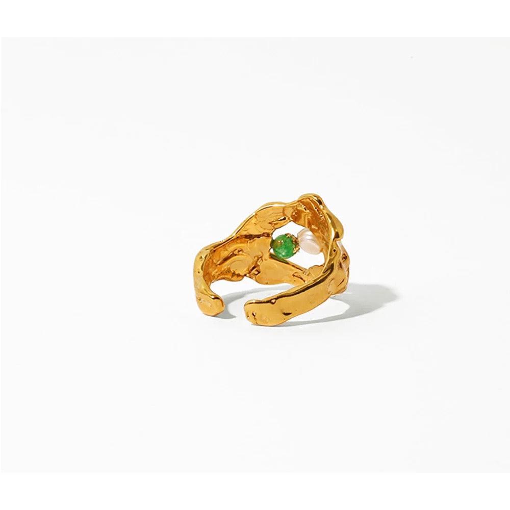 Vintage Molten Lava Adjustable Ring